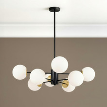 Blundell Frosted Glass 8 Light Pendant